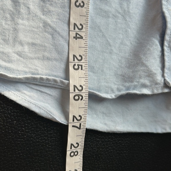 AMI Paris BUTTON DOWN AMI DE COEUR SHIRT Light Blue Unisex Sz 38 US 6 NEW - Picture 15 of 16